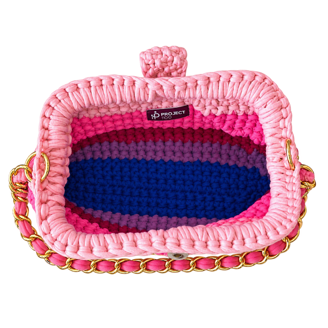 Crochet Snap Clutch | Petal Flush Hand/ or Shoulder Carry