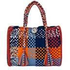 Oversized Tote / Hand / Shoulder Carry Navy Blue, Orange, Rust, Maroon, Denim Blue, Off White