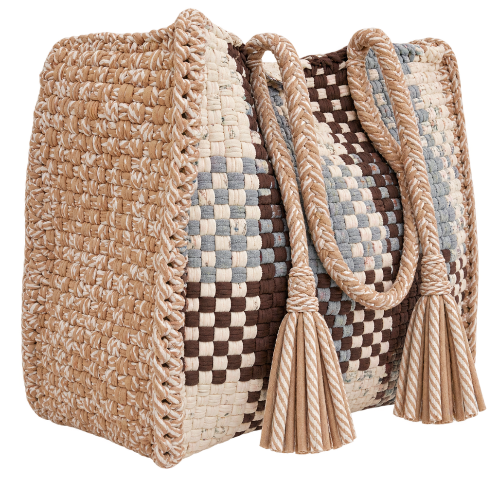 Oversized Tote / Hand / Shoulder Carry |Off white, Beige, Grey, Brown