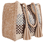Oversized Tote / Hand / Shoulder Carry |Off white, Beige, Grey, Brown