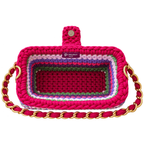 Crochet Snap Clutch | Garden Plum | Hand or Shoulder Carry