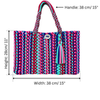Macrame Tote | Purple Galaxy