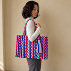 Macrame Tote | Purple Galaxy