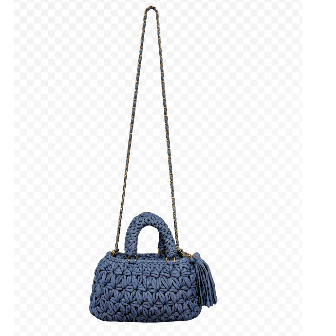 Fleur Bag | Stone Blue / Hand, Shoulder or Crossbody Carry
