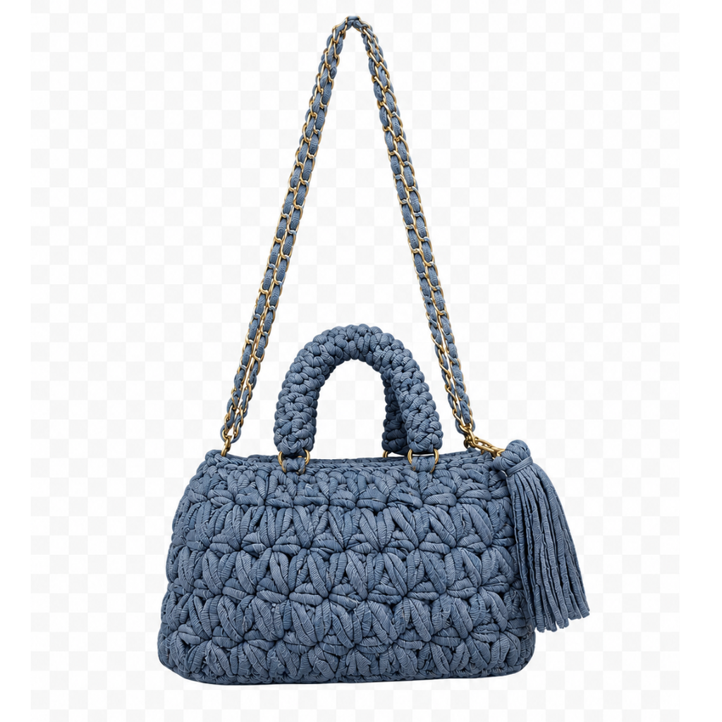 Fleur Bag | Stone Blue / Hand, Shoulder or Crossbody Carry