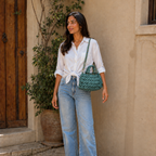 Fleur Bag | Sky Blue / Hand, Shoulder or Crossbody Carry