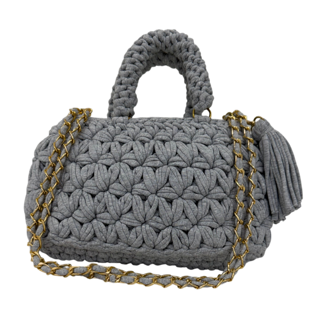 Fleur Bag | Grey / Hand, Shoulder or Crossbody Carry