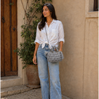 Fleur Bag | Grey / Hand, Shoulder or Crossbody Carry