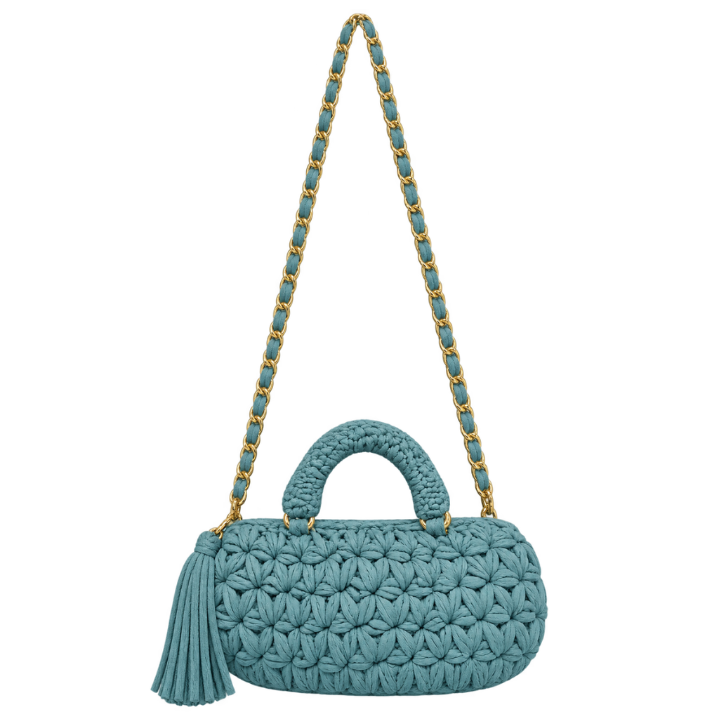 Fleur Bag | Sky Blue / Hand, Shoulder or Crossbody Carry