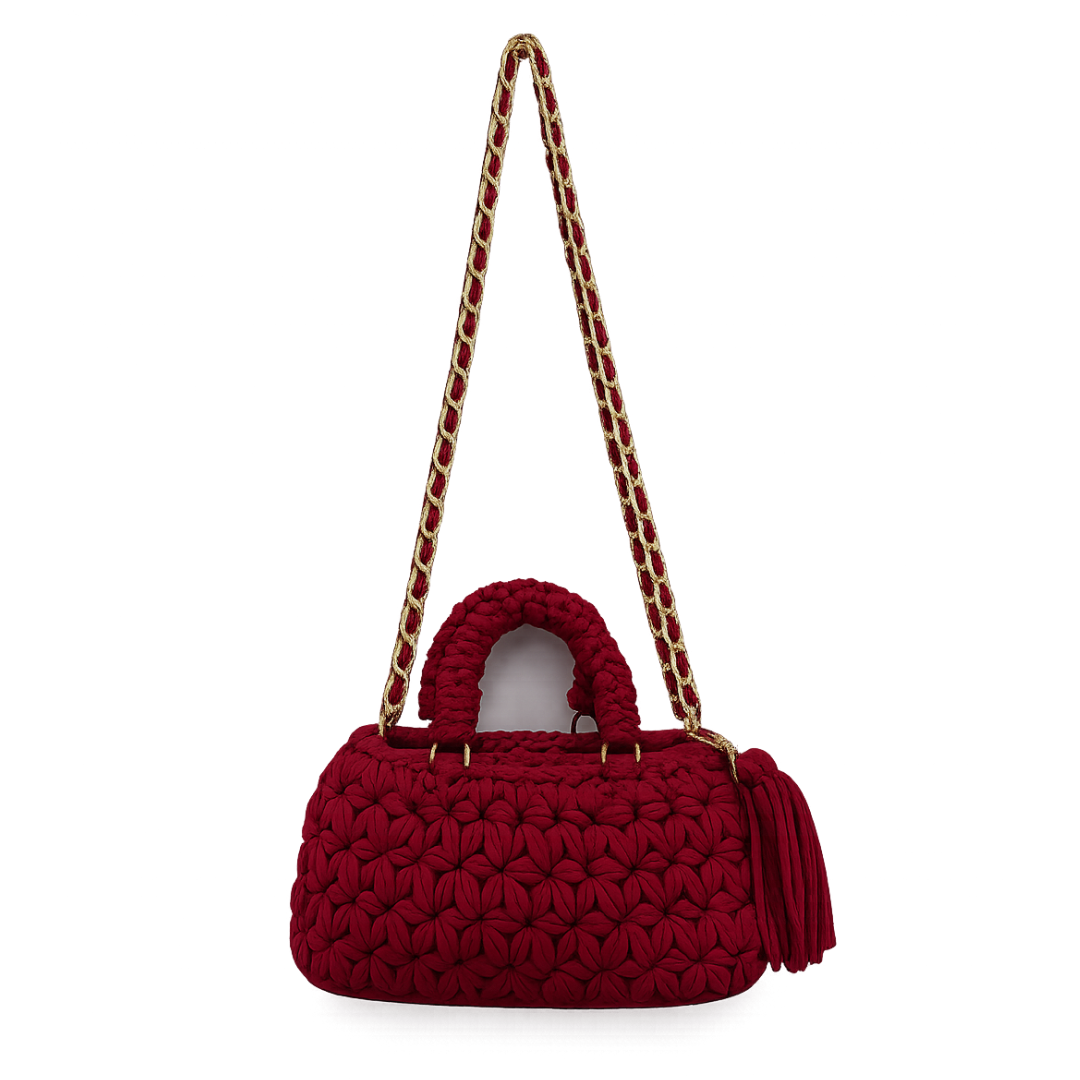 Fleur Bag | Blood Red / Hand, Shoulder or Crossbody Carry