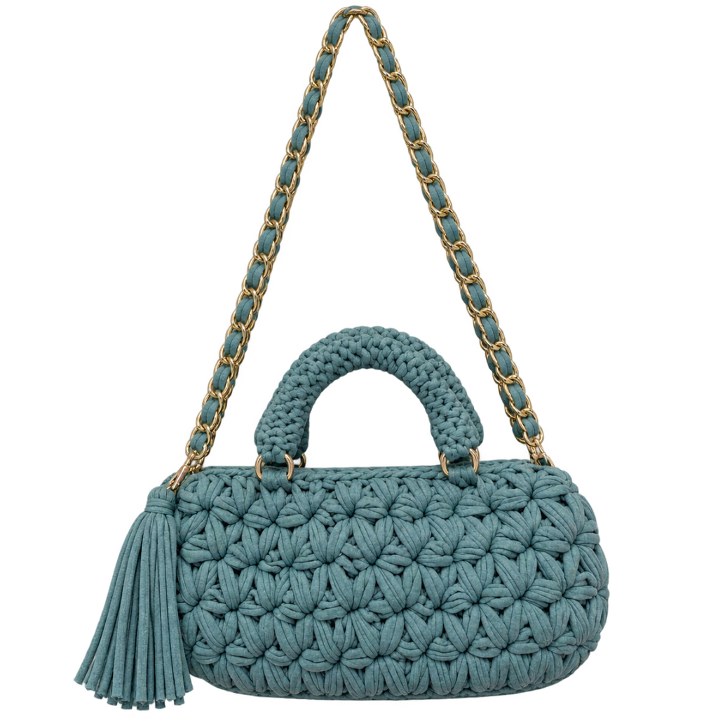 Fleur Bag | Sky Blue / Hand, Shoulder or Crossbody Carry