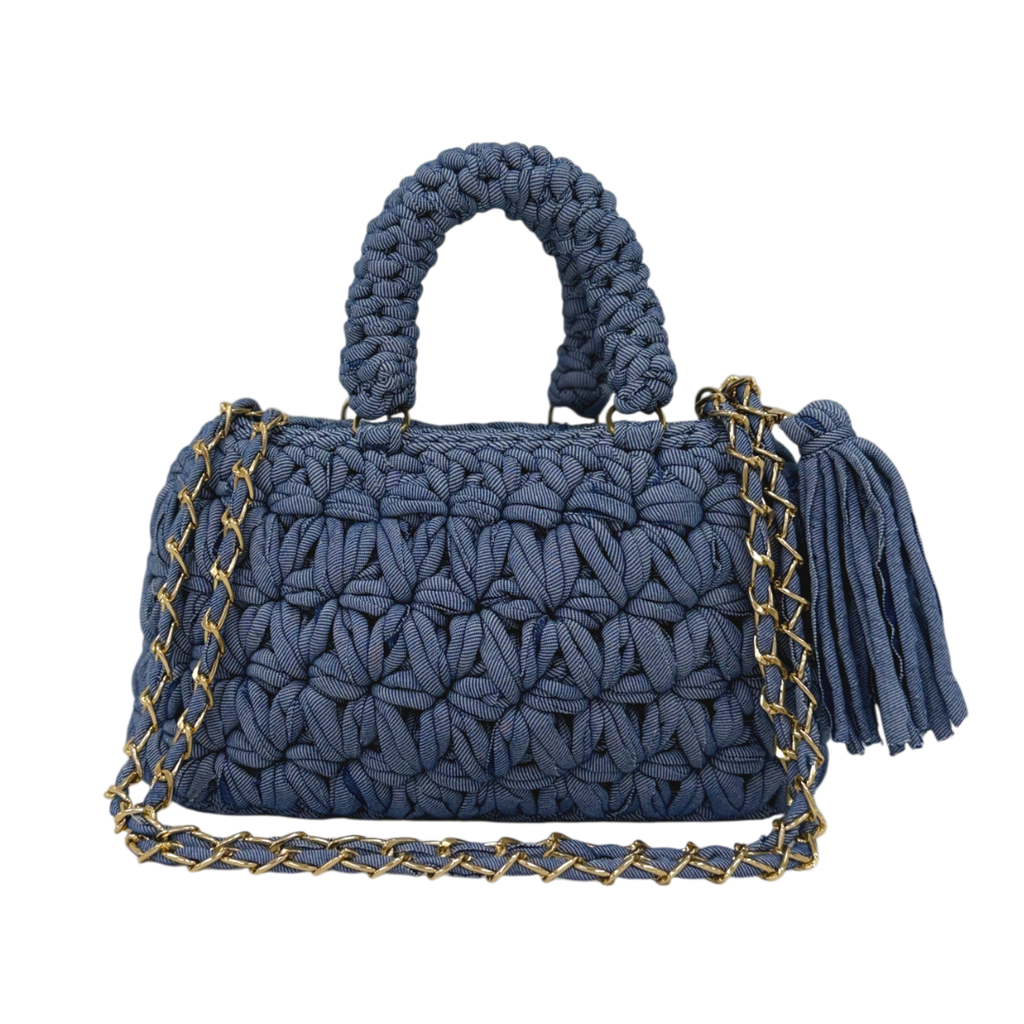 Fleur Bag | Stone Blue / Hand, Shoulder or Crossbody Carry