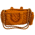 Fleur Bag | Mustard Orange / Hand, Shoulder or Crossbody Carry
