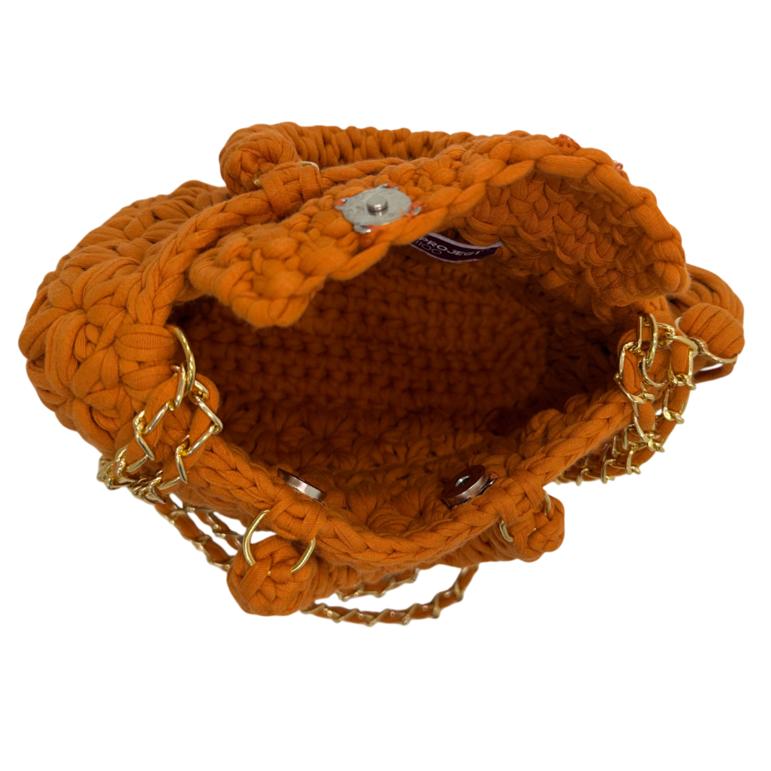 Fleur Bag | Mustard Orange / Hand, Shoulder or Crossbody Carry