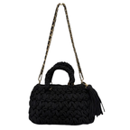 Fleur Bag | Black / Hand, Shoulder or Crossbody Carry