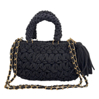 Fleur Bag | Black / Hand, Shoulder or Crossbody Carry
