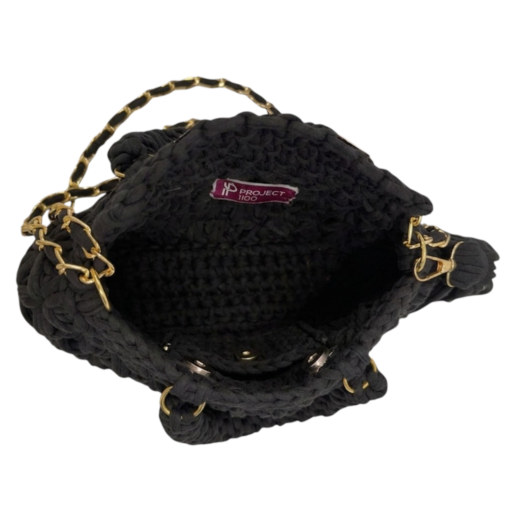 Fleur Bag | Black / Hand, Shoulder or Crossbody Carry