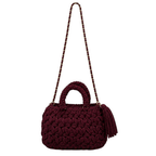 Fleur Bag | Burgundy / Hand, Shoulder or Crossbody Carry