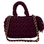 Fleur Bag | Burgundy / Hand, Shoulder or Crossbody Carry