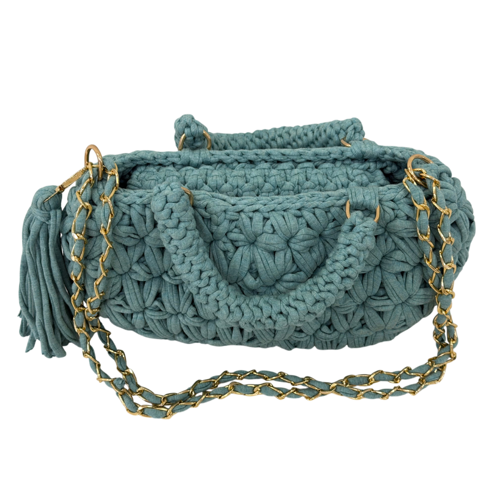 Fleur Bag | Sky Blue / Hand, Shoulder or Crossbody Carry