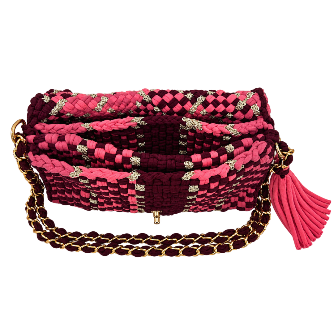 Mosaic Radiance Bag | Bubblegum Pink, Burgundy / Shoulder Carry