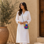 Crochet Bucket Sling | Royal Blue, Yellow, Mint Green, Hot Pink / Shoulder or Crossbody Carry