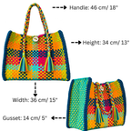 Oversized Tote / Hand / Shoulder Carry Tropical Mischief