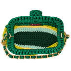 Crochet Snap Clutch | Lime Lagoon Hand or Shoulder Carry