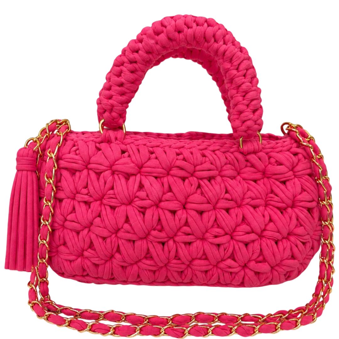 Fleur Bag | Hot Pink / Hand, Shoulder or Crossbody Carry