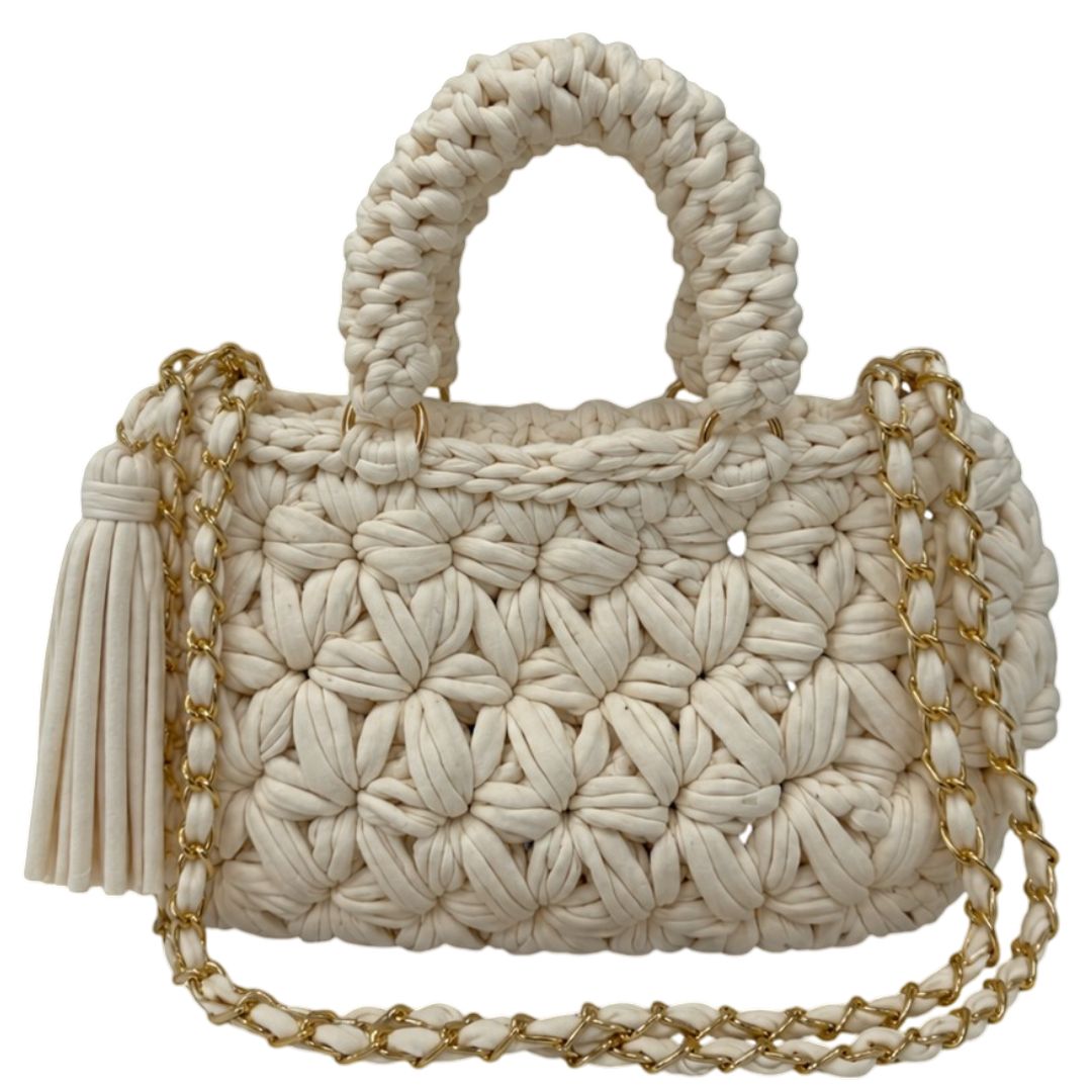 Fleur Bag | White / Hand, Shoulder or Crossbody Carry