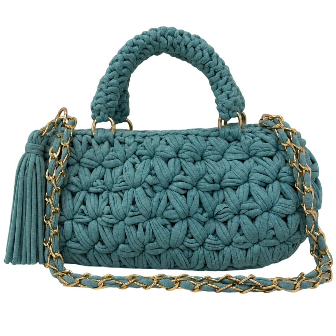 Fleur Bag | Sky Blue / Hand, Shoulder or Crossbody Carry