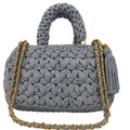 Fleur Bag | Grey / Hand, Shoulder or Crossbody Carry