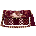 Mosaic Radiance Bag | Maroon, Blush Pink, Rust Brown / Shoulder Carry
