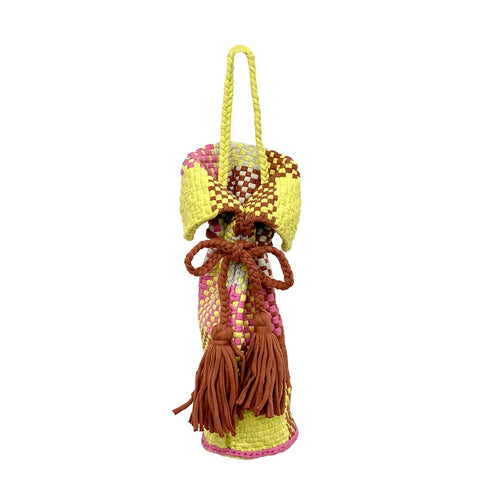 Beverage Bottle Bag Clay, Pink, Yellow