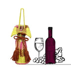Beverage Bottle Bag Clay, Pink, Yellow