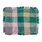 Bathroom Mat / Door Mat / Meditation Mat | Green, Pink, Beige