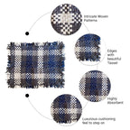 Bathroom Mat / Door Mat / Meditation Mat | Grey, White, Blue