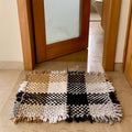 Bathroom Mat / Door Mat / Meditation Mat | Grey White