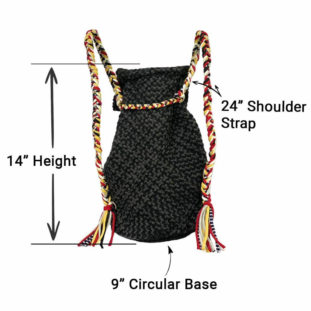 Image of Backpack Black Charcoal Color Premium Collection | Shoulder carry