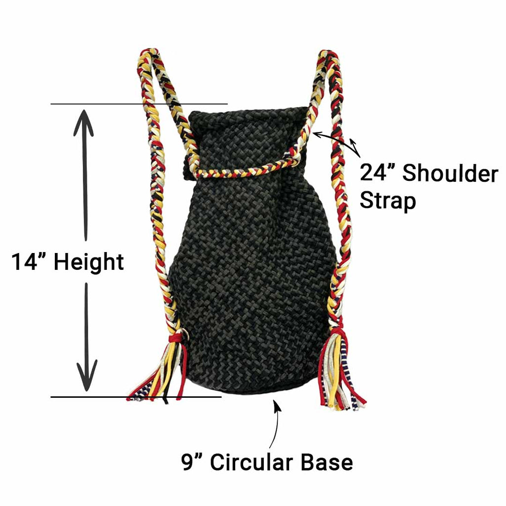 Backpack Black Charcoal Color Premium Collection | Shoulder carry