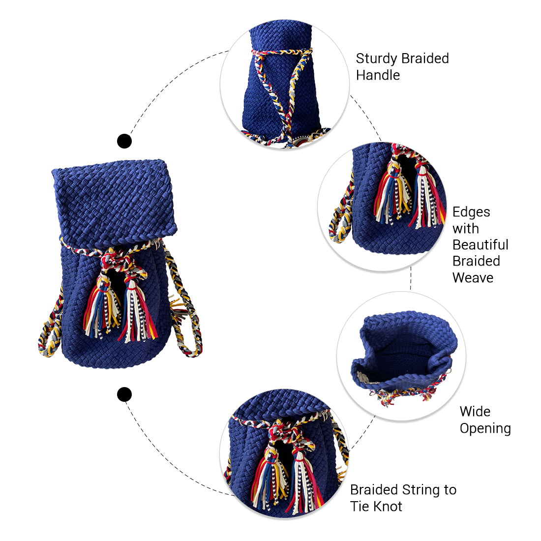 Backpack Dark Blue Color Classic Collection | Shoulder carry