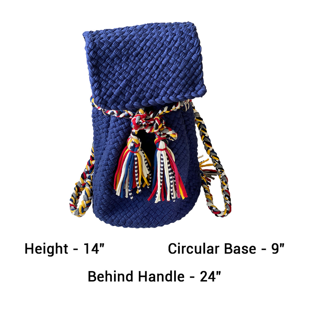 Backpack Dark Blue Color Classic Collection | Shoulder carry