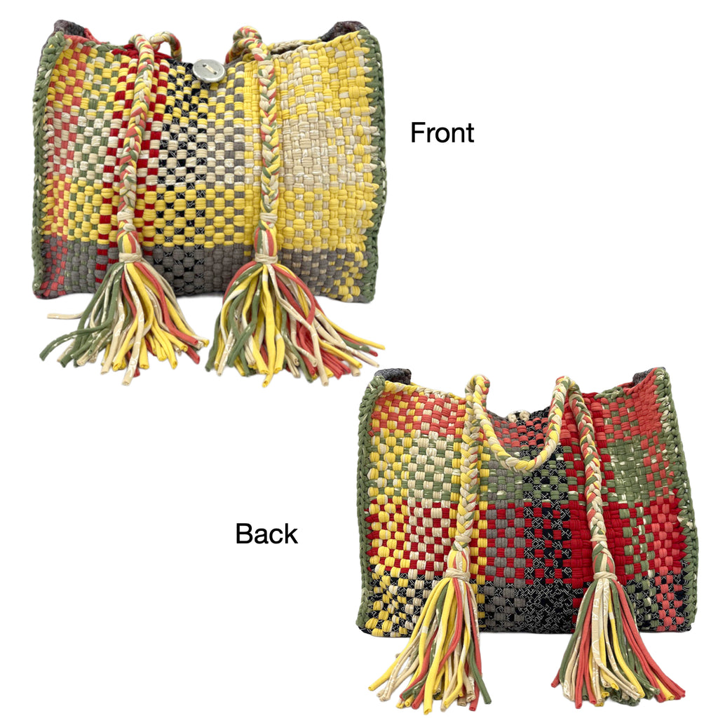 Oversized Tote / Hand / Shoulder Carry yellow beige grey red green black