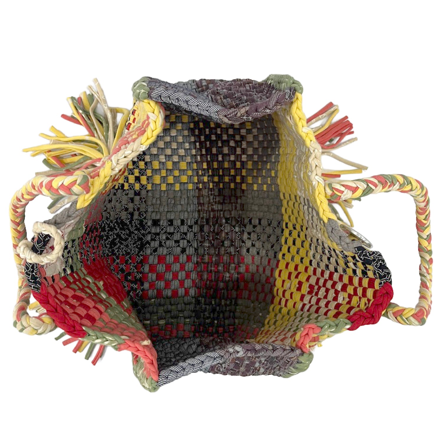 Image of Oversized Tote / Hand / Shoulder Carry yellow beige grey red green black