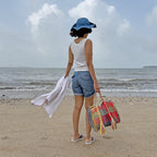 Oversized Tote / Hand / Shoulder Carry yellow beige grey red green black