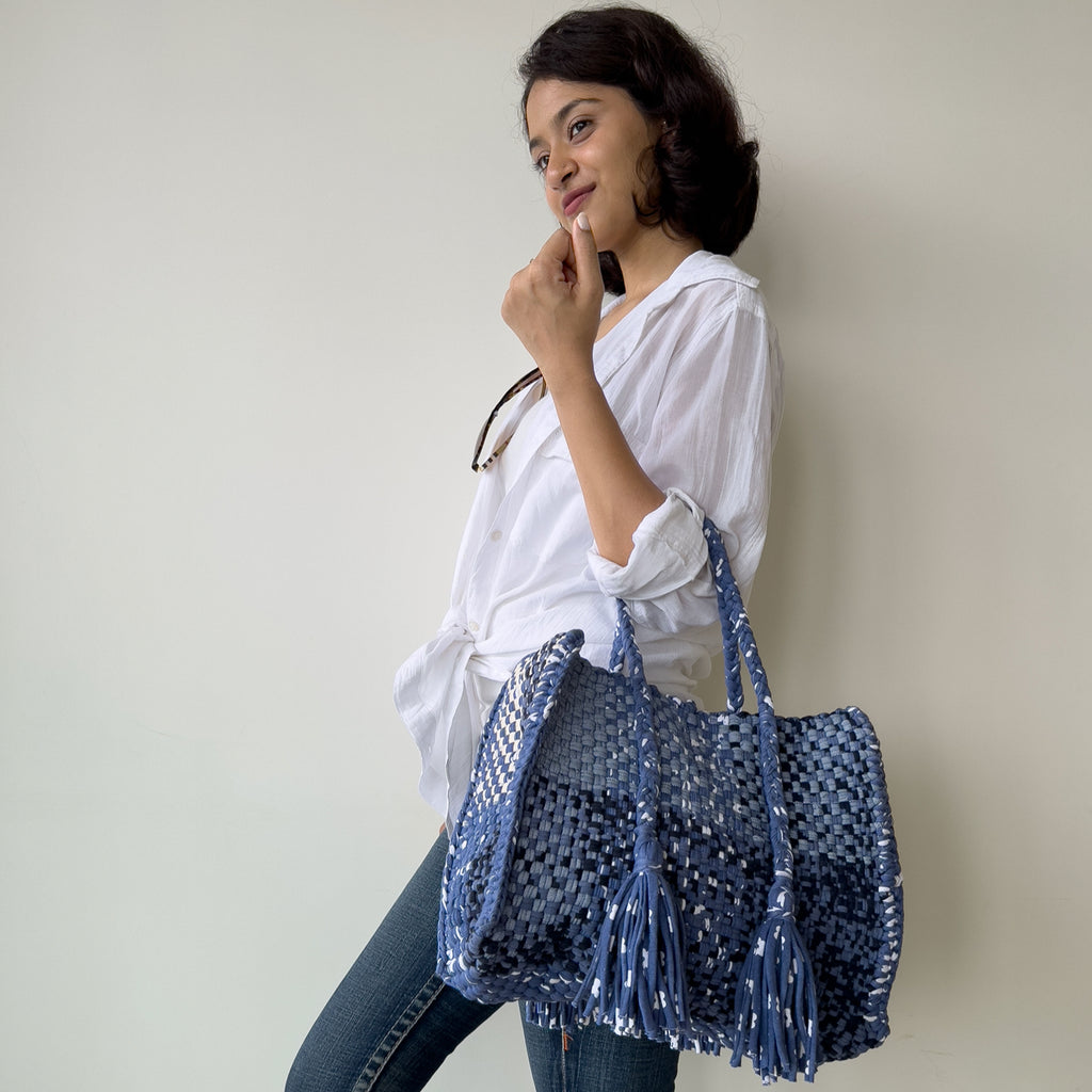 Oversized Tote / Hand / Shoulder Carry Denim