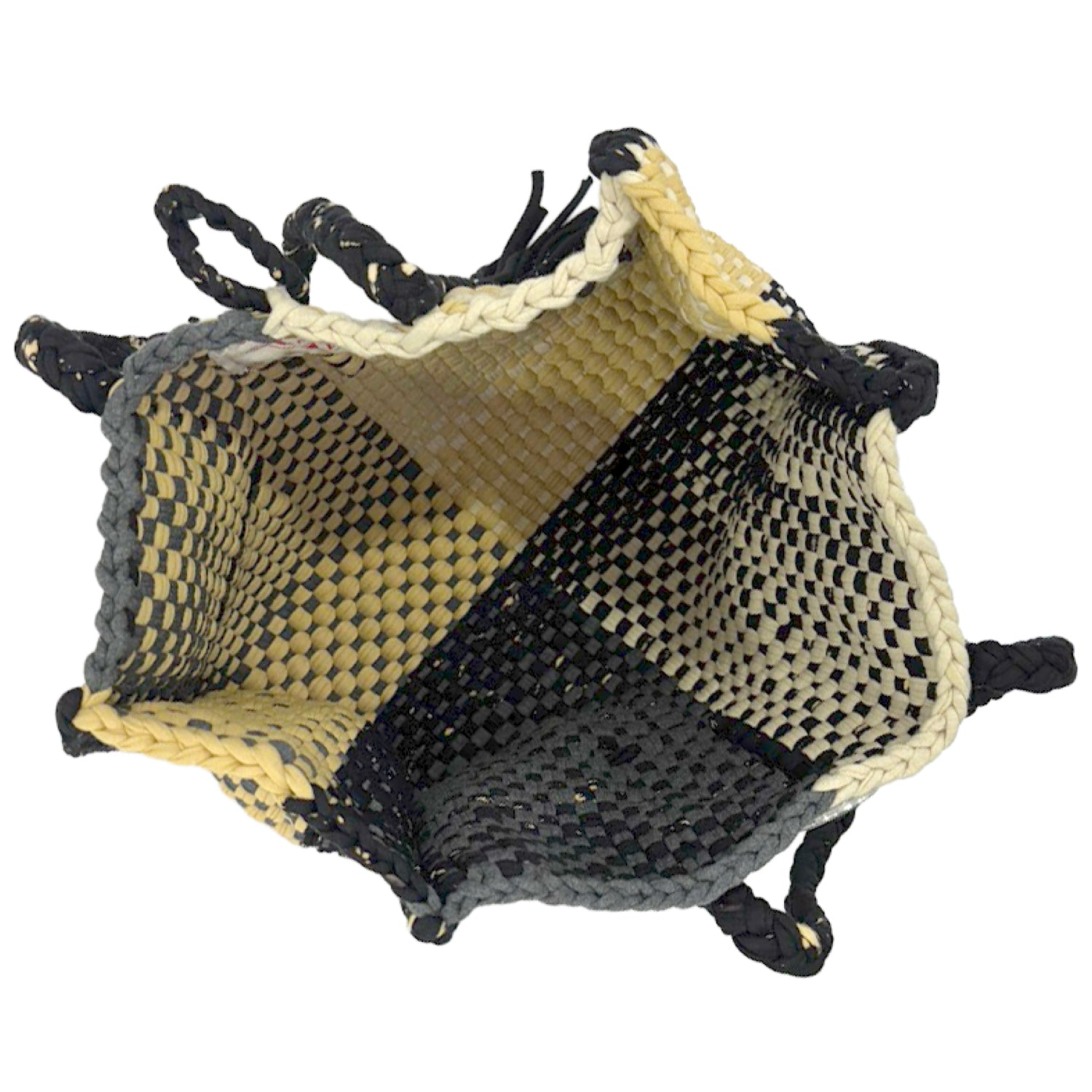 Image of Oversized Tote / Hand / Shoulder Carry charcoal beige silver grey