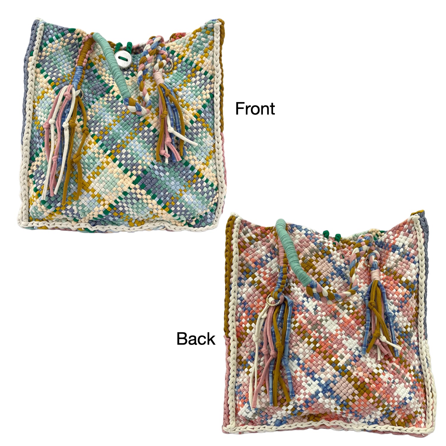 Image of Soft Tote | Hand Carry | Pink, Blue, Lemon, Ivory, Sea Green, Aqua