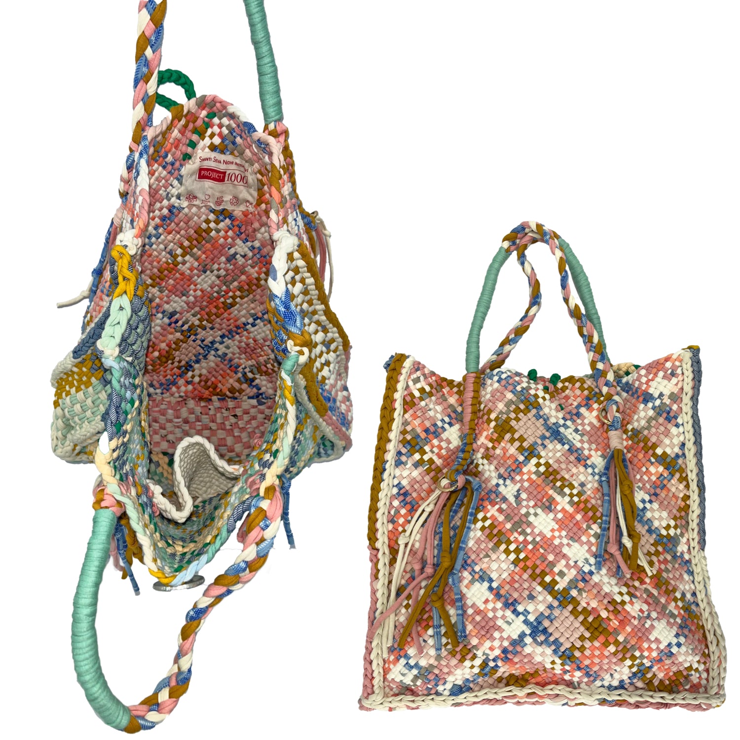 Image of Soft Tote | Hand Carry | Pink, Blue, Lemon, Ivory, Sea Green, Aqua