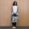Soft Tote | Hand Carry | Blue Beige Black